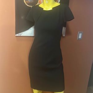 ELIE TAHARI CHARCOAL DRESS SIZE 4